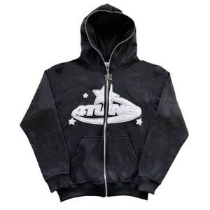Black and white 4tune zip up Mens size S